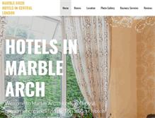 Tablet Screenshot of marblearch-hotel.com